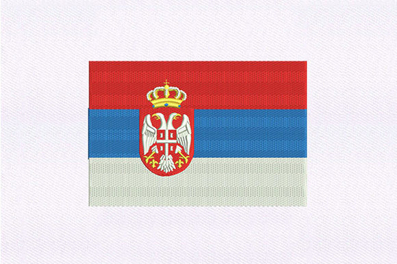Ensign Serbia Flag Embroidery