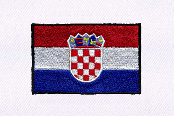 Flag of Croatia Embroidery Design