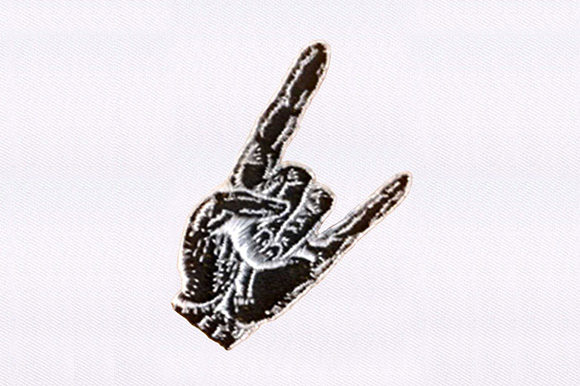 Horns Hand Sign Embroidery