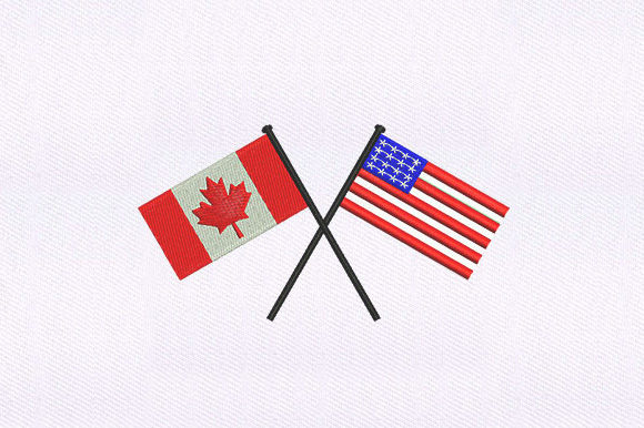 USA and Canada Flags